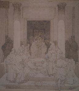Zasnoubení Josefa a Marie od Mikhail Aleksandrovich Vrubel