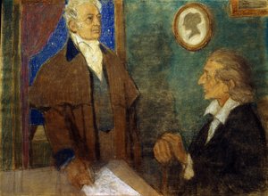 J. W. von Goethe a F. Schiller ve Výmaru)