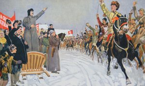 Stalin hodnotí první Rudou jezdeckou armádu republiky od Mikhail Ivanovich Avilov