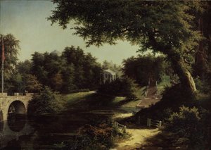 Pohled na park v Pavlovsku