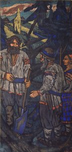 Svatba velkovévody Vladimíra I. Svjatoslaviče Triptych, boční panel, 20. léta 20. století