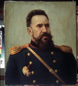 "Portrét vojáka a inženýra Sergueie Mosina (1849-1902) vynálezce pušky Mosin-Nagant (Mosin Nagant)"" Malba Michaila Geretse (1900-1942) 1941 Státní ústřední dělostřelecké muzeum, Petrohrad od Mikhail Petrovich Gerets
