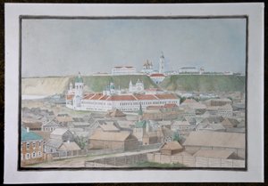 Pohled na Tobolsk, 50. léta 19. století