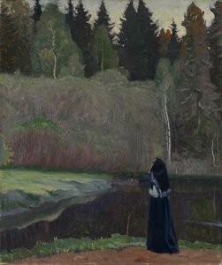Slavík zpívá, 1918 od Mikhail Vasilievich Nesterov