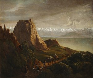 Kavkazská krajina s velbloudy, 1837-1838