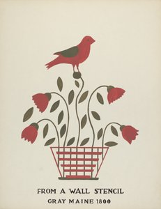 Design od Gray, Maine 1800 (č. 2): Z navrhovaného portfolia "Maine Wall Stencils"