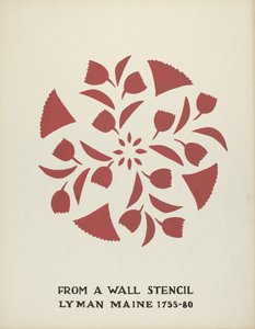 Design z Lyman, Maine 1755-1780: Z navrhovaného portfolia "Maine Wall Stencils"