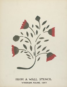 Design z Windham, Maine 1803: Z navrhovaného portfolia "Maine Wall Stencils"
