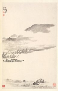 Říční krajina, 1788. od Min Zhen