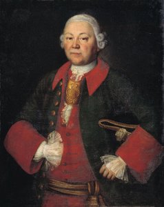 Portrét hraběte Ivana Terentieviče Meshchersky, 1756 od Mina Lukich Kolokolnikov