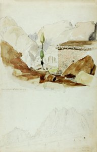 Klášter Eliáš, hora Sinaj, 1844. od Miner Kilbourne Kellogg