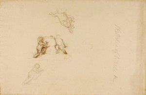 Putti (náčrtky Benátek) od Miner Kilbourne Kellogg