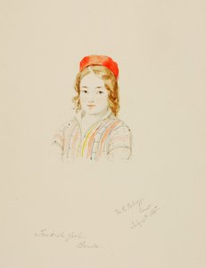 Turecká dívka, Brusa, 1845.