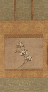 Větev hruškových květů (inkoust a barva na papíře) od Ming Dynasty Chinese School