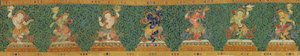 Detail císařské vyšívané hedvábné thangky od Ming Dynasty Chinese School