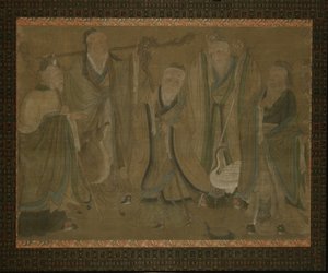 Pět mudrců, 15. až počátek 16. století od Ming Dynasty Chinese School