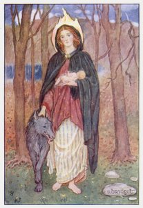Saint Bridget (barevné lito)