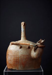 Minojská civilizace: terakotová socha ženského božstva (bohyně matky?) z Myrtos. 2300 před naším letopočtem. Ztlumit. 21,1 cm Kréta, muzeum Agios Nikolaos (Svatý Mikuláš) od Minoan