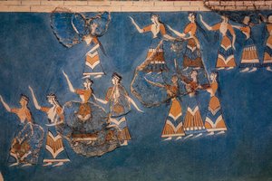 Sacred Grove a taneční freska od Minoan