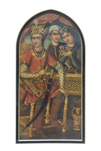 Hormizd IV. ze Sasanu (olej na plátně) od Mirza Baba
