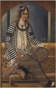 Portrét dámy od Mirza Baba