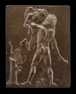 Herkules a Antaeus, konec 15. – začátek 16. století. od Moderno