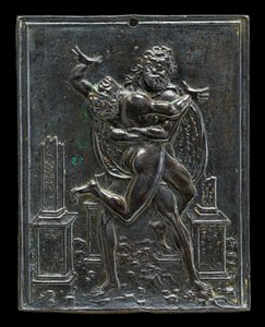 Herkules a Antaeus, konec 15. – začátek 16. století. od Moderno
