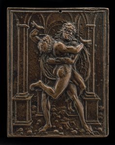 Herkules a Antaeus, konec 15. – začátek 16. století.