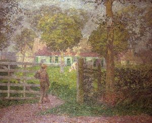 The Homestead, kolem roku 1910 (olej na plátně) od Modest Huys
