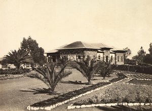 „Budování říše“ ve fašistickém věku: Vládní úřad v Asmara, 09.05.1936 (černobílá fotografie) od Modestino Baldinetti