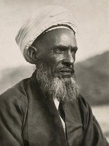 „Budování říše“ ve fašistickém věku: muslimský náčelník, 9.5.1936 (černobílá fotografie) od Modestino Baldinetti