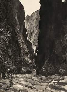 „Budování říše“ ve fašistickém věku: rokle v Endeli, 9.5.1936 (černobílá fotografie) od Modestino Baldinetti