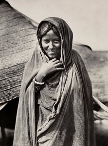 „Budování říše“ ve fašistickém věku: žena z kmene Habab, 09.05.1936 (č/b foto) od Modestino Baldinetti