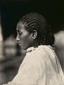 „Budování říše“ ve fašistickém věku: Habešská žena, 09.05.1936 (černobílá fotografie) od Modestino Baldinetti