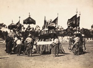 „Budování říše“ ve fašistickém věku: festival, damerà, 9.5.1936 (černobílá fotografie) od Modestino Baldinetti