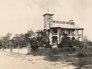 „Budování říše“ ve fašistickém věku: Policejní stanice Cheren, 9.5.1936 (černobílá fotografie) od Modestino Baldinetti