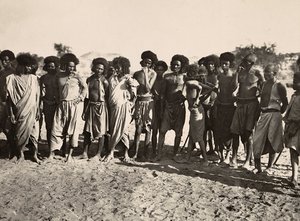 „Budování říše“ ve fašistickém věku: kmen Beni Amer, 09.05.1936 (černobílá fotografie) od Modestino Baldinetti