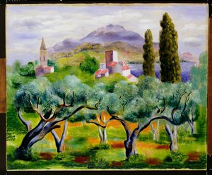 Krajina, kolem roku 1920 od Moise Kisling