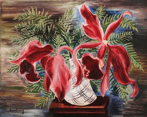 Orchideje od Moise Kisling