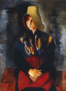 Portrét matky Renee Kislingové; Portrait de la Mere de Renee Kisling od Moise Kisling