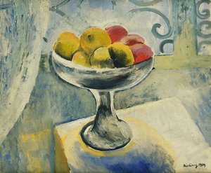 Zátiší s jablky; Nature Morte aux Pommes od Moise Kisling
