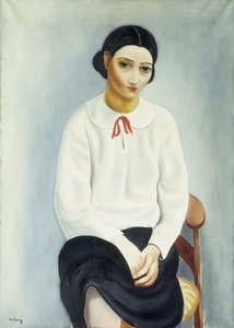 Žena v bílé halence; Femme au Chemisier Blanc od Moise Kisling