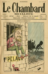 Ilustrace Molocha (1849-1909) na obálku Le Chambard socialiste, no. 59 od Moloch