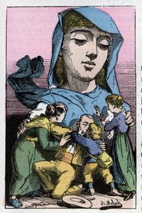 Alegorie amnestie v 19. století v „Le Trombinoscope““ od Touchatout, karikatura B. Molocha z roku 1882 (1849-1909). Soukromá sbírka. od Moloch