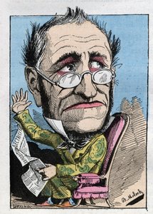 Alegorie kurátora z 19. století v „“Le Trombinoscope““ od Touchatout, karikatura B. Molocha z roku 1882 (1849-1909). Soukromá sbírka. od Moloch