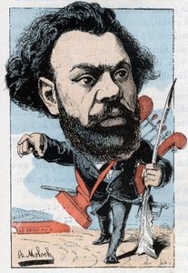 Portrét Clovise Huguese (1851-1907), francouzského básníka a politika od Moloch