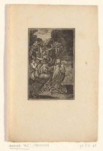 Kristus na hoře Olivetské od Monogrammist AC (houtgraveur)