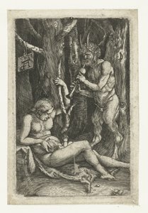 Rodina satyrů od Monogrammist AD