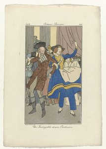Journal des Dames et des Modes, Costumes Parisiens, 1914, č. 144: Neuvěřitelný a Cantinière od Monogrammist BMB