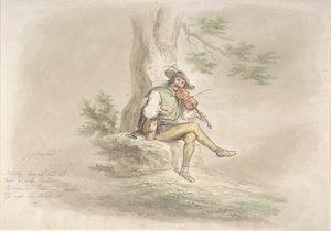 Cikánský houslista, 1858. od Monogrammist CG